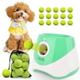 thumbnail image 1 of Olenyer Automatic Ball Launcher for Dogs,Interactive Dog Ball Thrower with 15x 2" Mini Tennis Balls for Small Medium Sized Dogs,Green, 1 of 8