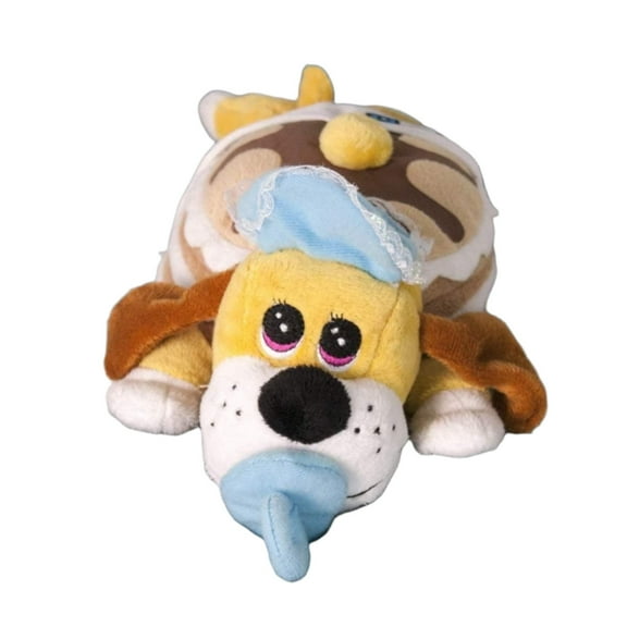 11 Inch Pancake Puppy Plush Toy - Oleo Baby Cakes Boy Dog with Pacifier