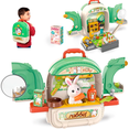 thumbnail image 1 of OLEOCA Vegetable Farm Backpack Toy — 3 in 1 Play Set with Rabbit Toys for Kids, Garden Accessories & Carry Case, Double-Sided Activity Set for Ages 3+, 1 of 7