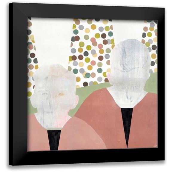 Olesen, Nicolai Kubel 12x12 Black Modern Framed Museum Art Print Titled - Twins