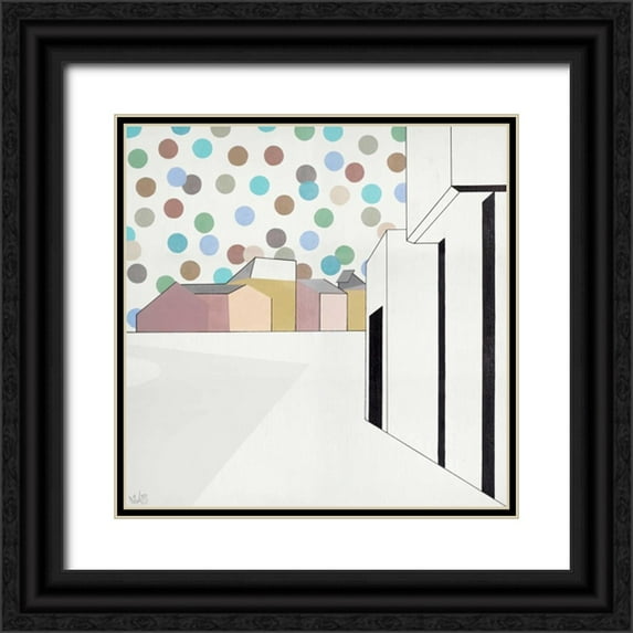 Olesen, Nicolai Kubel 26x26 Black Ornate Wood Framed with Double Matting Museum Art Print Titled - Perspektive I