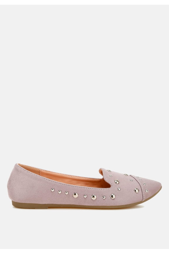 Olesia Stud Emebllished Ballet Flats