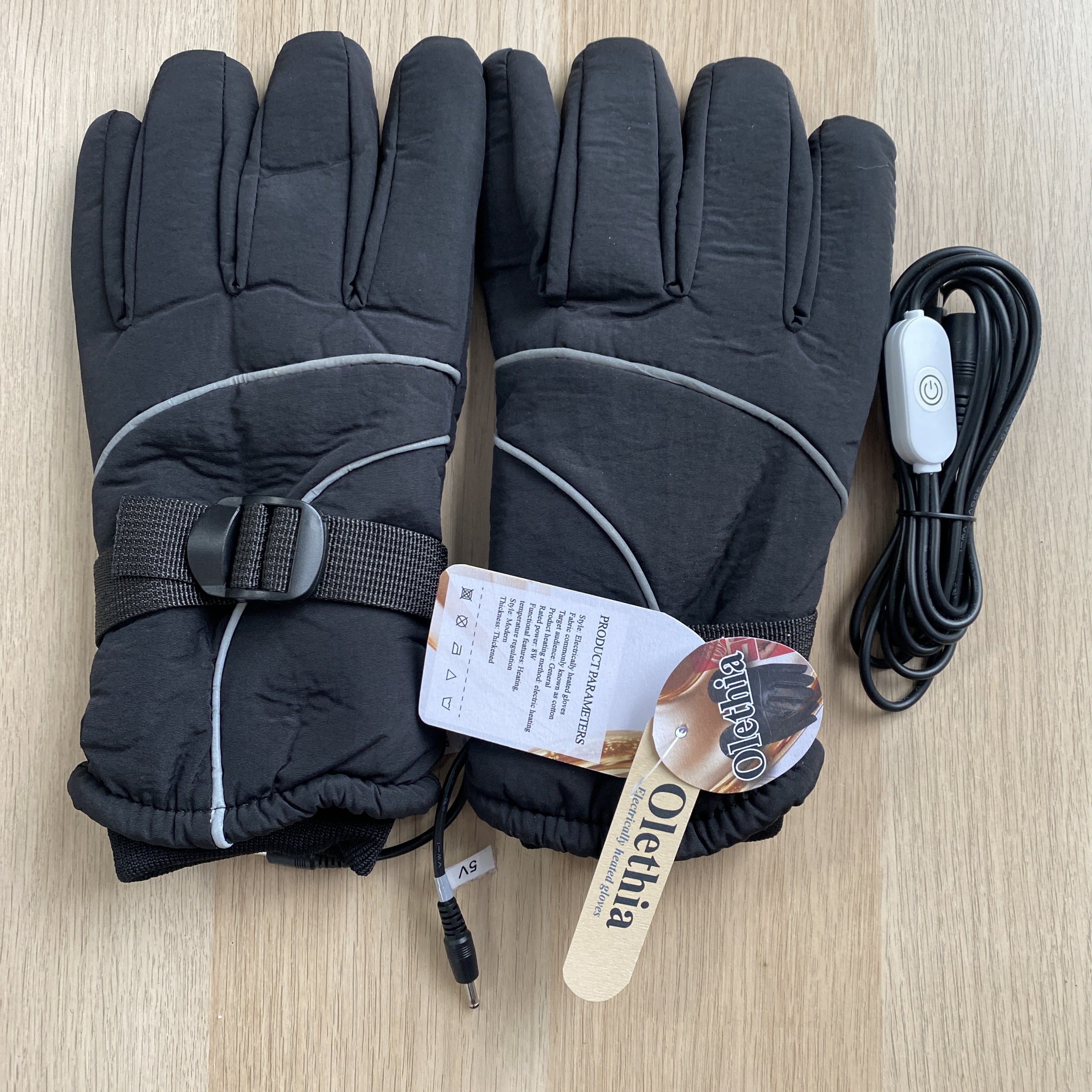 Olethia Electrically heated gloves  Autumn and winter heating gloves, outdoor skiing and cycling heating gloves