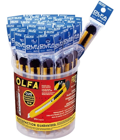 OLFA Utility Knife Display 40/Pkg-9mm