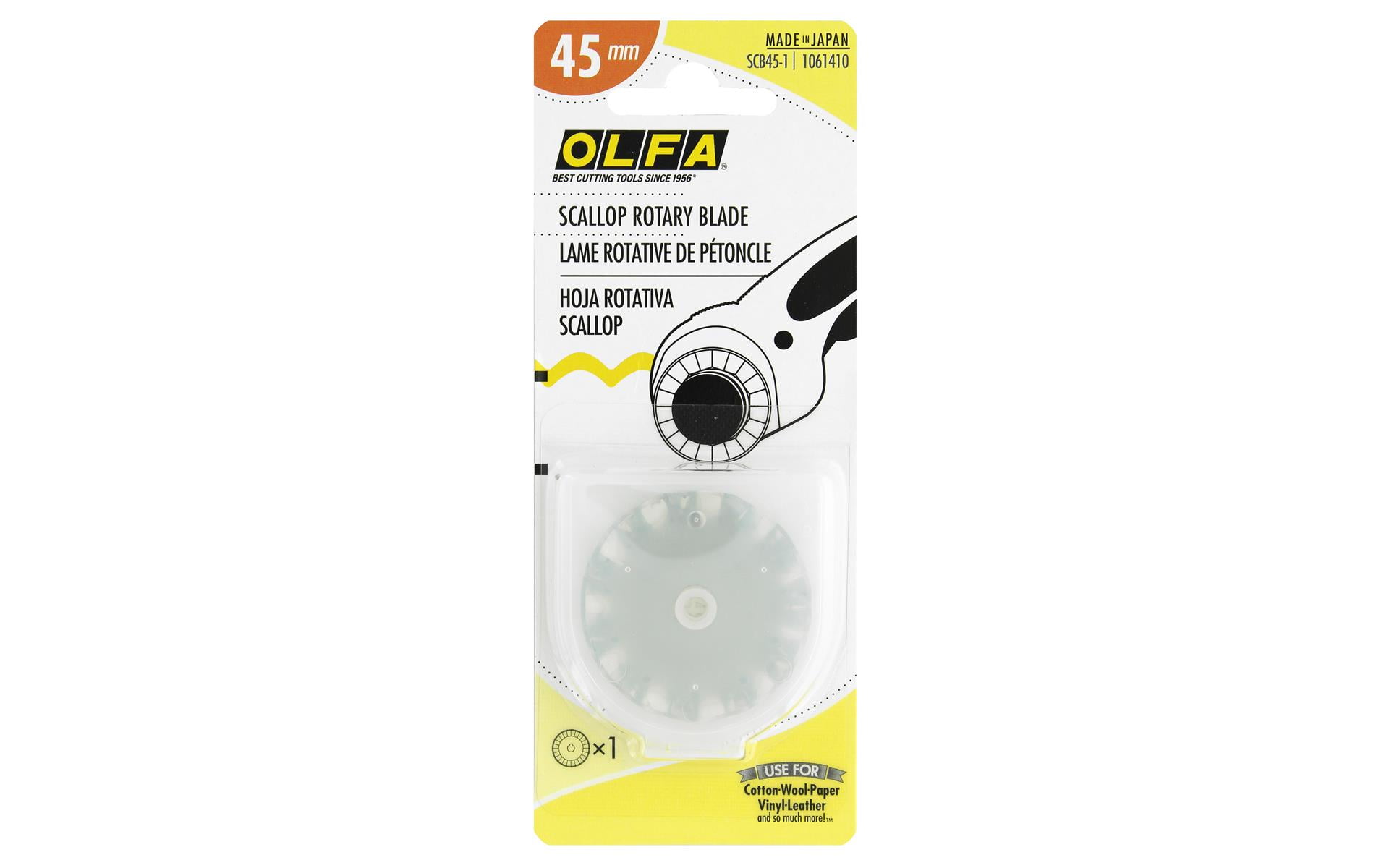 OLFA Replacement Rotary Cutter Blades - Scallop/Peak - 45mm