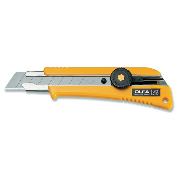 Olfa Heavy-Duty Ratchet-Lock Utility Knife With Grip