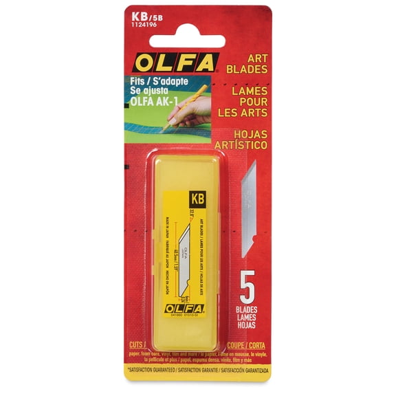 Olfa KB Multi-Purpose Art Blades - 6 mm, Pkg of 5