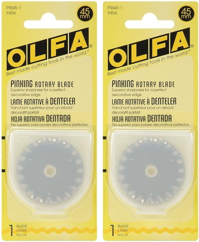 Olfa Rotary Blade Refill 45mm Pinking PIB451 (2Pack)