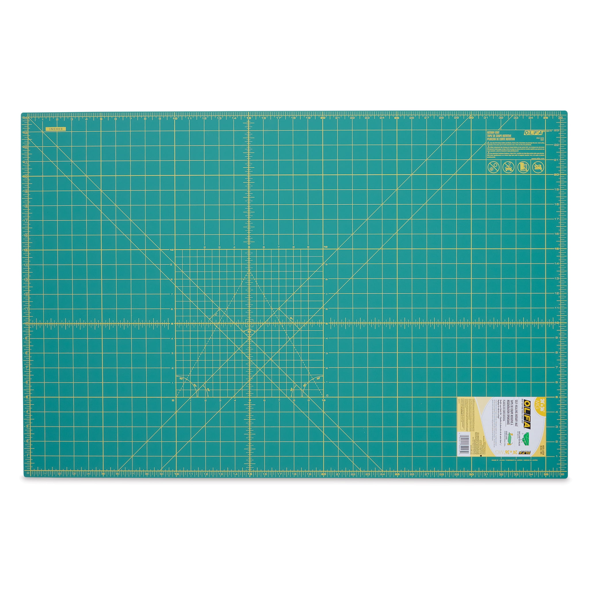 Olfa SelfHealing Rotary Cutting Mat Green, 24" x 36"