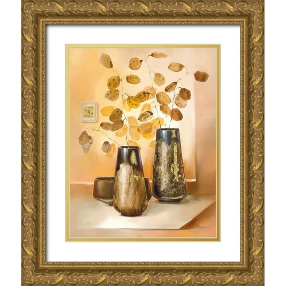 Olga 15x18 Gold Ornate Wood Framed with Double Matting Museum Art Print Titled - BARI