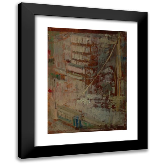 Olga Boznanska 11x14 Black Modern Framed Museum Art Print Titled - Motif from Paris (1907)