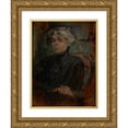 thumbnail image 1 of Olga Boznanska 12x14 Gold Ornate Wood Frame and Double Matted Museum Art Print Titled - Portrait of Berta Dylion (1917), 1 of 4