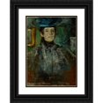 thumbnail image 1 of Olga Boznanska 14x18 Black Ornate Wood Framed Double Matted Museum Art Print Titled - Self-Portrait (circa 1908), 1 of 5