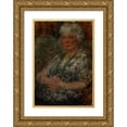 thumbnail image 1 of Olga Boznanska 14x18 Gold Ornate Wood Frame and Double Matted Museum Art Print Titled - Portrait of the Painter Thomasson (1920-1925), 1 of 4