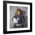 thumbnail image 1 of Olga Boznanska 15x18 Black Modern Framed Museum Art Print Titled - Girl with Chrysanthemums (1894), 1 of 5