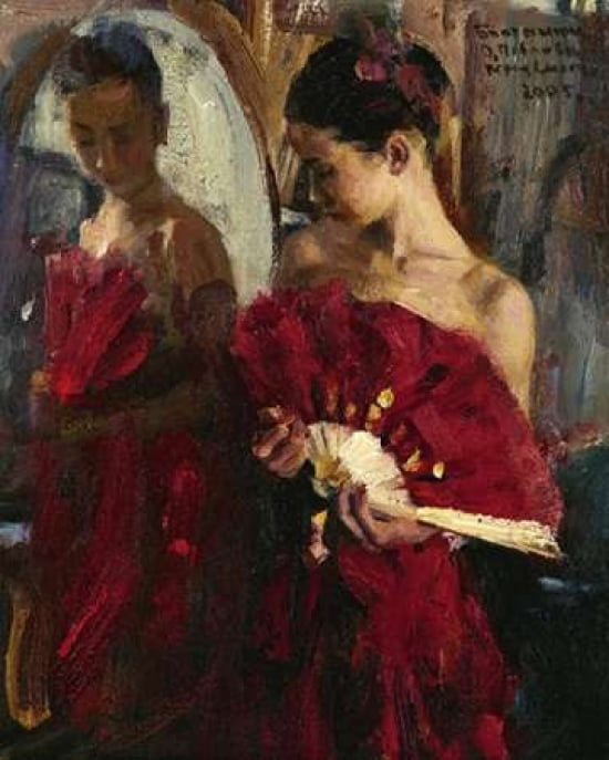 Olga Pavlova II Canvas Art - Vasily Bratanyuk (24 x 30)