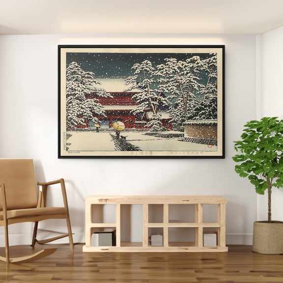 Olga Wisinger Falling Leaves Autumn Nature Landscape Poster, Unframed Poster