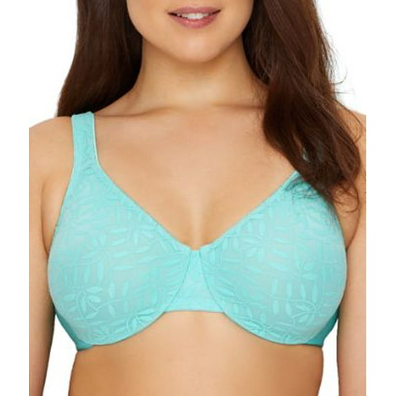 Olga Womens Sheer Leaves Minimizer Bra Style-35519