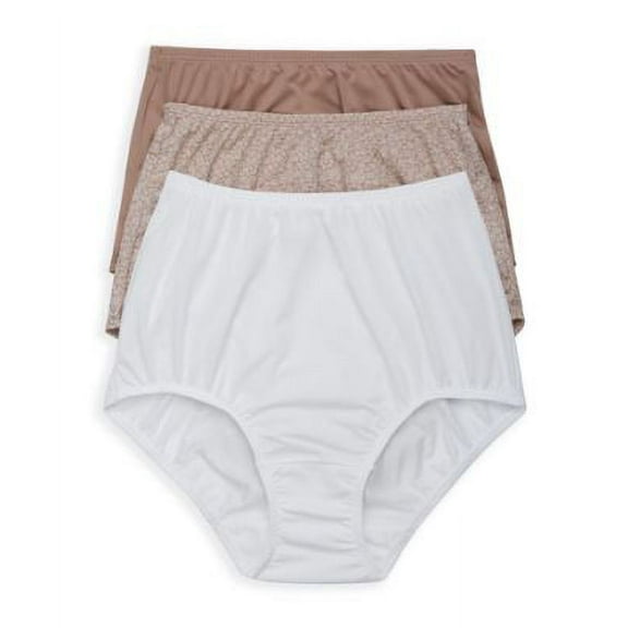 Olga Womens Without A Stitch Microfiber Brief 3-Pack Style-23173J