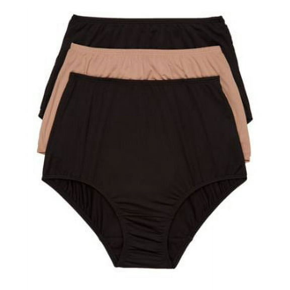 Olga Womens Without A Stitch Microfiber Brief 3-Pack Style-23173J