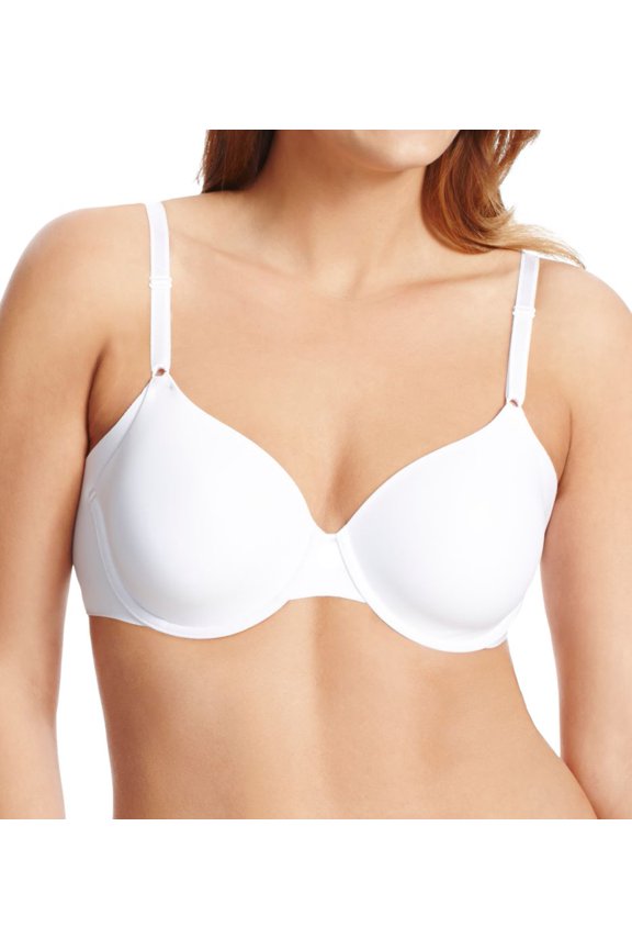 Women's Olga GB0561A No Side Effects Contour Underwire Bra (White 42D)