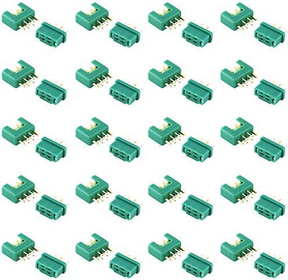 Connecteur Mpx Connecteurs MPX 6 Broches - 20 Paires Mâle/femelle | Pour Batterie LiPo RC, ESC Et Moteur | Or Et Cuivre 35A Connecteurs Lipo