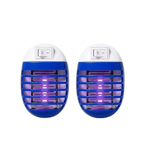 Olibuy Bug Zapper Indoor Plug-in Mosquito Killer Trap Zapper, Electric Gnat Fly Trap Zapper for House Mini Bug Killer Light Eliminates Flying Pests for Home, Little Gnats (2 Pack)