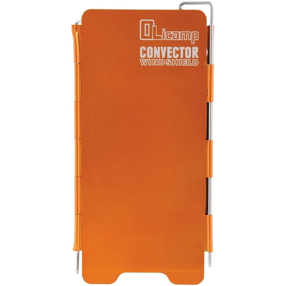 Olicamp Convector Foldable Aluminum Windshield, Orange