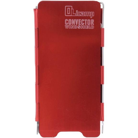 Olicamp Convector Foldable Aluminum Windshield, Red