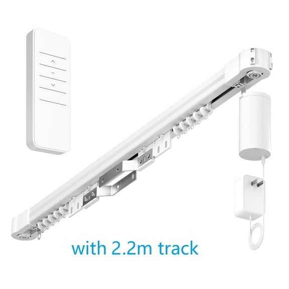 Olideauto Automatic Electric Mini Curtain Motor with Remote Control,Smart WIFI Mini Curtain Motor,Compatible with Alexa,Phone APP Control,with 2.2m Track