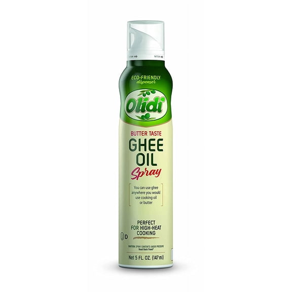 Olidi Ghee Oil 5 oz, 100% Pure Cooking Oil Spray, Omega-3, perfect for Keto snacks, baking, grilling, or cooking, our oil dispenser bottle lets you spray, drip, or stream with no waste (4)