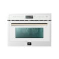thumbnail image 1 of Forno Oliena Espresso White 24-Inch Built-In Microwave and Convection Oven Combo, 1.6 cu.ft, 1750W Convection, 1000W Microwave, Stainless Steel Interior, Glass Touch Controls, Sensor Cooking, 1 of 7