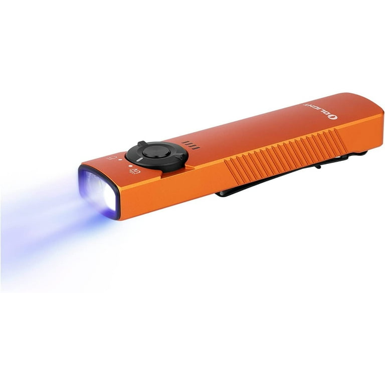 olight arkfeld uv + white led flashlight Pro Rechargeable EDC Flat Flashlight, Stars&Stripes Edition none choice for an EDC flashlight. Arkfeld Pro Flat EDC Flashlight