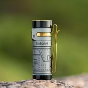 OLIGHT Baton 4 Rechargeable EDC Flashlight, LED Light 1300 Lumens with Magnetic Charging Cable, IPX8 Waterproof for Home, Camping, and Emergencies Fighter Pilot