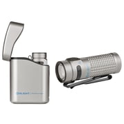 Olight Baton 4 Premium Ti Rechargeable 1300 Lumens Flashlight w/Charging Case, 170 Meters