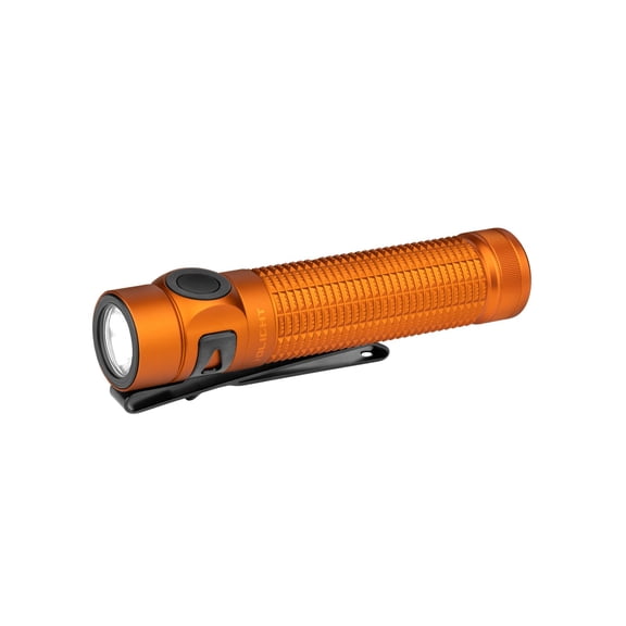 Olight Baton 4 Pro Dual Switch Compact Flashlight, 1600 Lumens, 200 Meters (Orange CW)