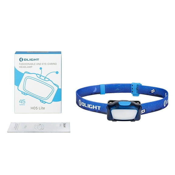 Olight H05 Lite Blue Fashionable Eye-Caring Headlamp, 45 Lumens, Includes Battery