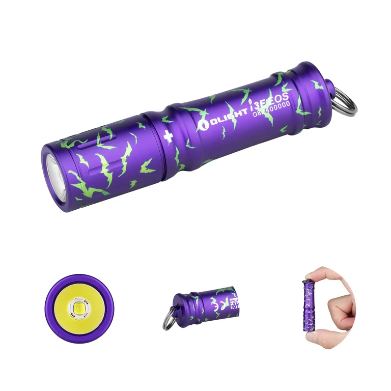 OLIGHT i3E EOS, 90 Lumens AAA Keychain Flashlight, Compact PMMA