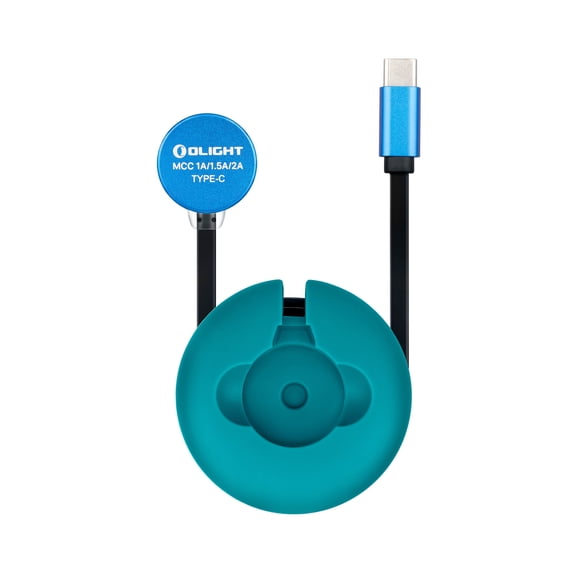 Olight MCC3-C Reel Charging Cable Organizer: MCC3-C Charging Cable w/Organizer
