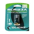 thumbnail image 1 of Olight OLIGHT-16340-650MAH-CARD 650mAh 3.7V Protected Lithium Ion Button Top Battery, 1 of 1