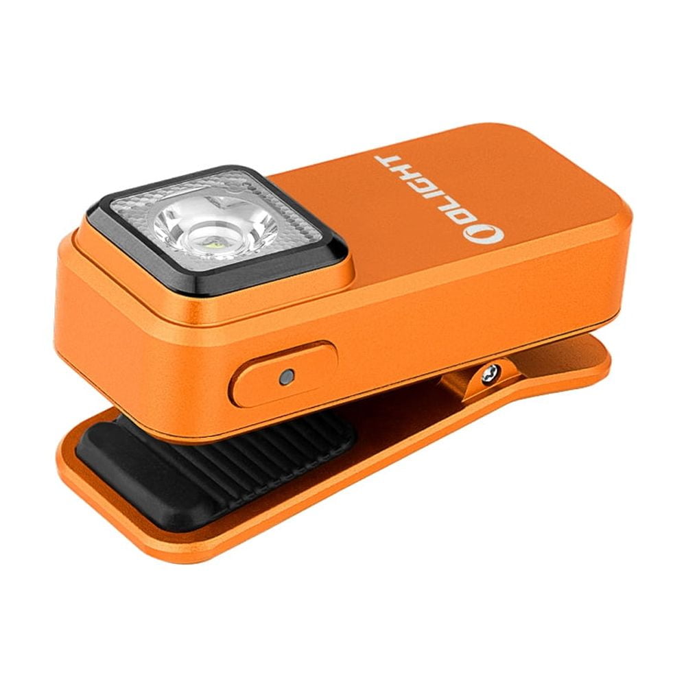 OLIGHT Oclip Rechargeable EDC Flashlight 300 Lumens Dual Sources Compact Pocket Clip Light, Convenient USB C Charging, Magnetic Flash Lights for Working, Cycling, Emergency, Signaling Tool(Orange)