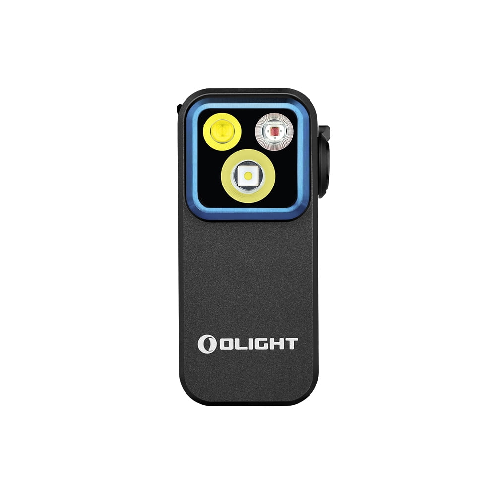 Olight Oclip Pro Black Clip on Flashlight, Floodlight Spotlight/Red Light, 500 Lumens