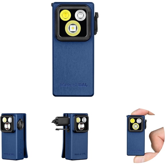 Olight Oclip Ultra 530 Lumen USB-C Rechargeable Clip-On Flashlight - Blue