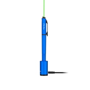 OLIGHT O'Pen Glow EDC Pen Light, 120 Lumens with Green Beam, Rechargeable LED Flashlight for Outdoor Uses, Writing, Adventure, Professional Business Gift(Blue)