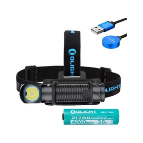 Olight Perun 2 Rechargeable 2500 Lumens 166-meter Beam Distance LED Flashlight Hand-held Head-mounted Light
