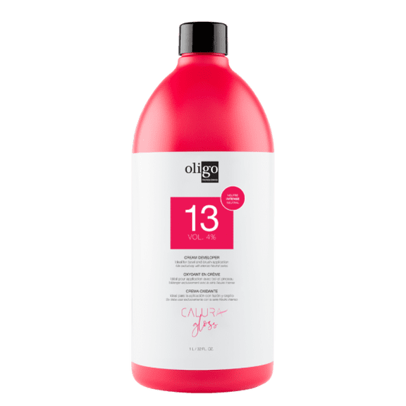 Oligo Calura Gloss 13 Vol 4% Cream Developer - 32 oz