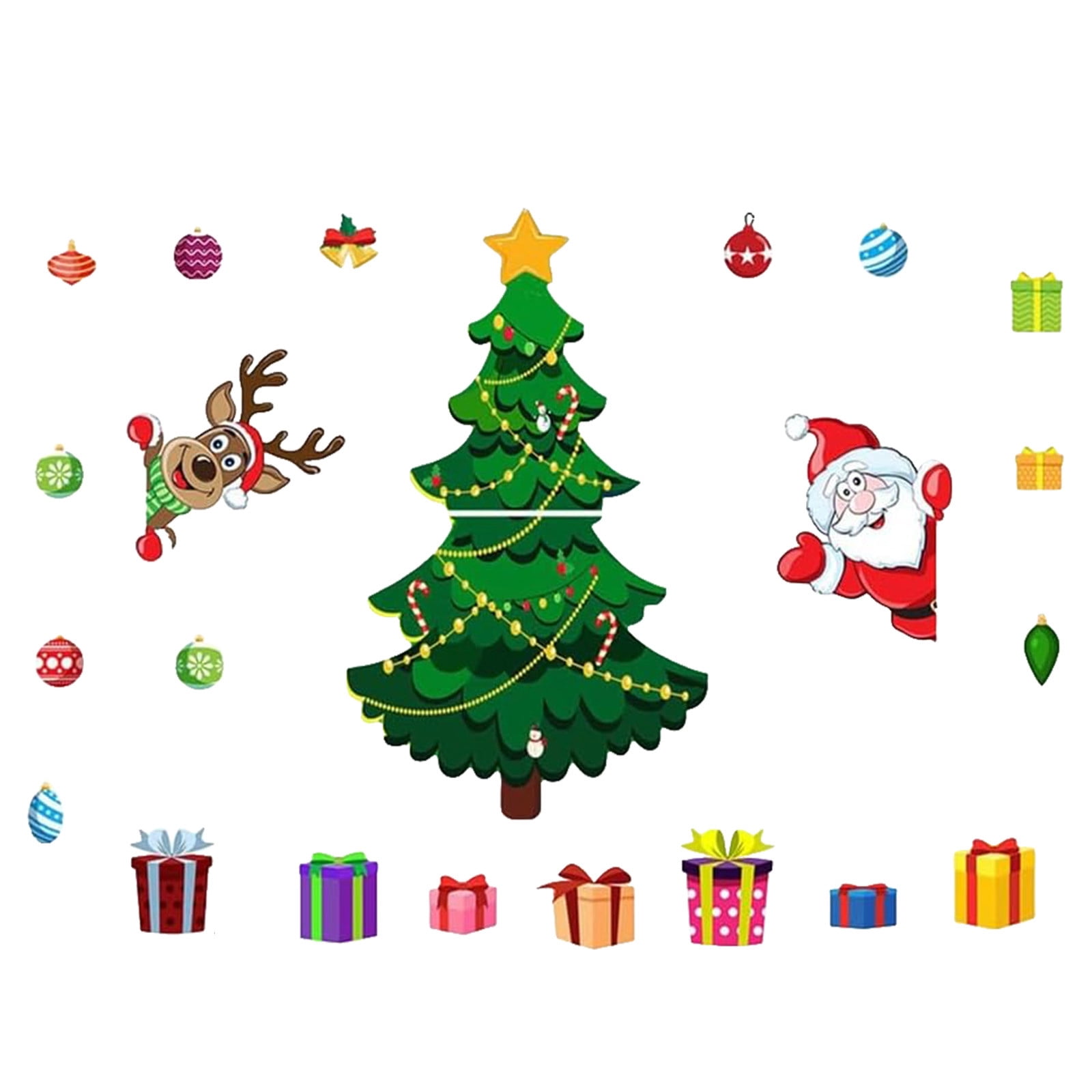 Olilia 2025 New Christmas Themed Sticker, Christmas Tree for ...