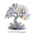 thumbnail image 1 of Olilia 8 inch Acrylic 2D Tree of Life for Positive Energy, Good Luck, Money, FengShui Bonsai Tree Gemstone Tree for Home Office Desk Decor, Spiritual Birthday Gift for Women, 1 of 6