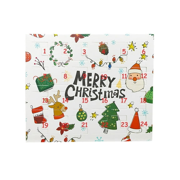 Olilia Christmas Bracelet Advent Calendar 2024, 24Pcs Bracelets Set, Creative Jewelry for Kids Girls