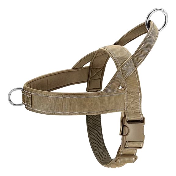 Olilia Dog Harness, Anti-Friction Webbing, D-Rings, Anti-Pull Dog Harness, Saddle-Shaped,New Lightweight,Sturdy, Comfortable, and Easy to Use, with Reflective Strips.